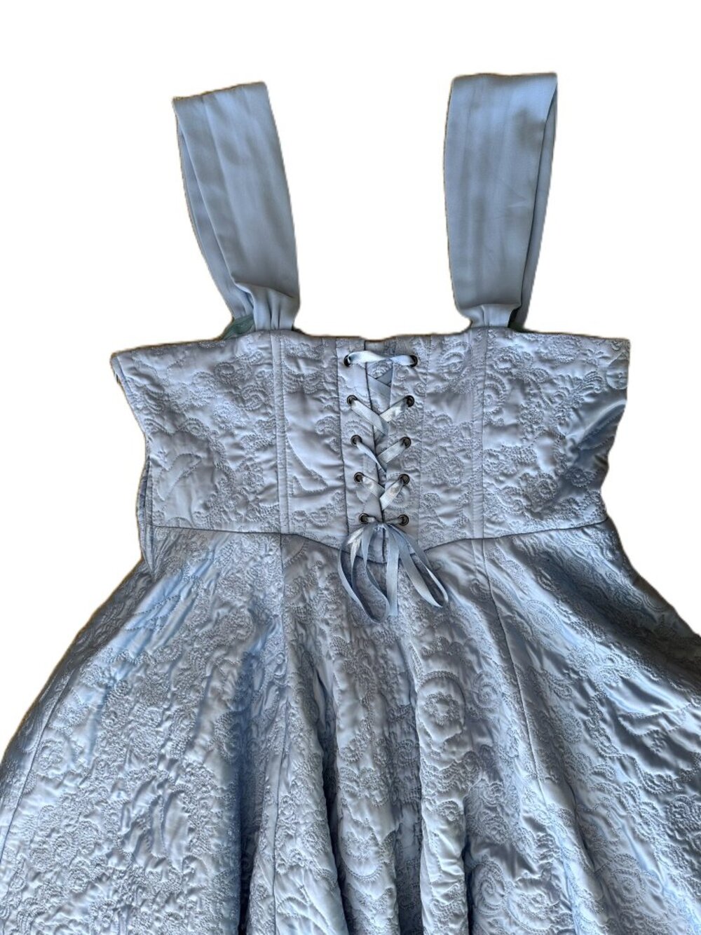 Disney + Torrid Blue Cinderella Dress Corset A Line Midi Size 20 Embroidered - Picture 8 of 12
